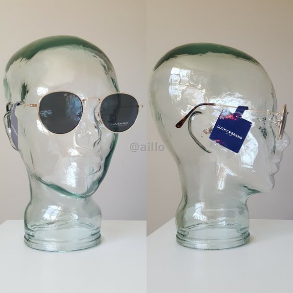 Lucky 🍀 Brand NELSON GOLD Wire Round Sunglasses - Picture 8 of 9